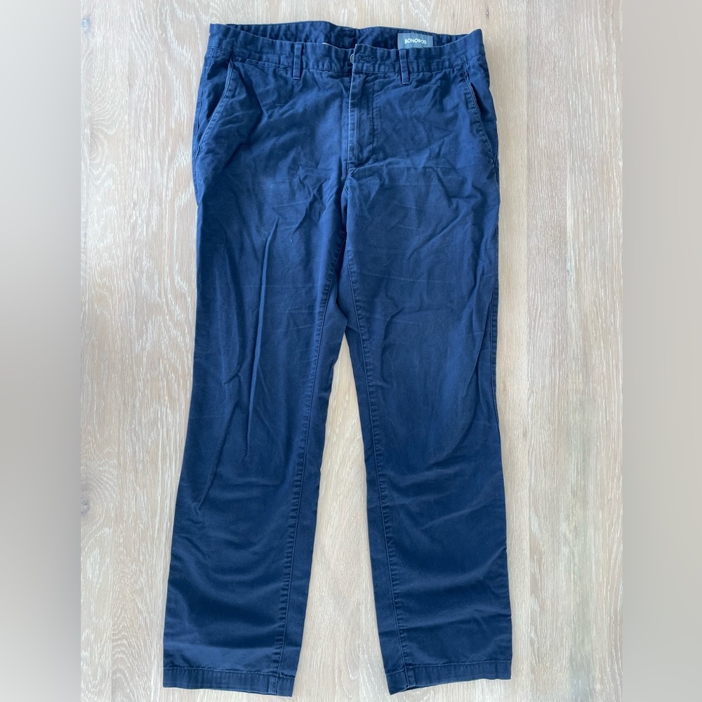 Bonobos Men’s Chino Pants 100% Cotton - Size 32/30 - Blue